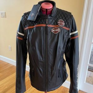 Women's Harley-Davidson® Triple Vent System™ Leather Jacket XL Tall NWT